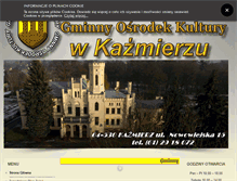 Tablet Screenshot of gok-kazmierz.pl